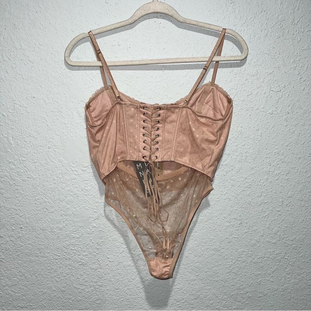 Mina Lisa Clip Dot Bustier & High Rise Panty Set - Picture 2 of 7